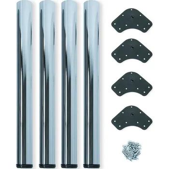 Stolová podnož Stolová noha s rektifikací 60x710 - chrom