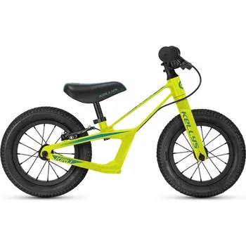 Dětské vozidlo odrážedlo KELLYS KIRU RACE LIME s brzdou - Univerzální / Žlutá