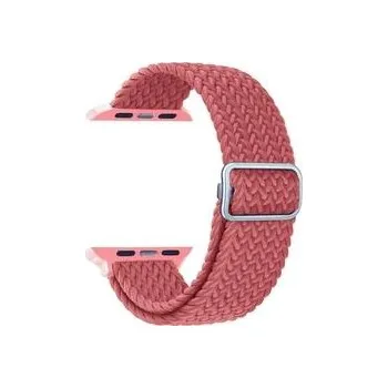 Řemínek na hodinky KSIX proplétaný řemínek, textilní pro 42/44/45mm, růžová