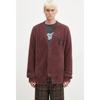 Dámská móda Kardigan Aries Oversized Chenille Knit Cardigan, M, hnědá, 88X