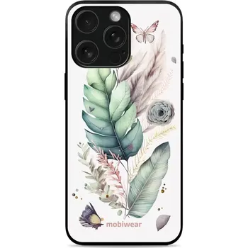 Pouzdro na mobilní telefon Lesklý kryt Mobiwear Glossy - Apple iPhone 15 Pro - G018G Jemné kvítí (Prémiové lesklé pouzdro, obal, kryt Mobiwear Glossy na mobil Apple iPhone 15 Pro - G018G Jemné kvítí, materiál Plast + TPU silikon - krytí po všech stranách, neošoupatelný potisk, tenk