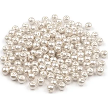 Korálek Skleněné voskové perly Ø6 mm