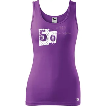 DOBRÝ TRIKO Dámské tílko s potiskem A teď to roztočím 50 Velikost: M, Barva: Fialová