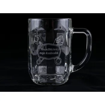 Krýgl, sklenice, 0,5 l "MojeDílna moje království"