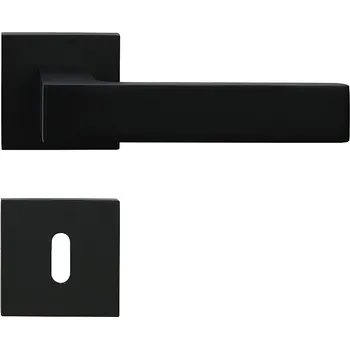 Dveřní kování Dveřní kování Richter RK.E36.MILANO (CE), klika-klika, Otvor pro obyčejný klíč BB, RICHTER Černá matná