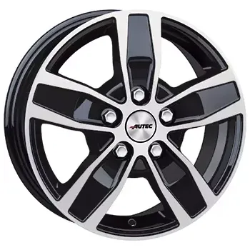 Alu kolo Alu kola AUTEC QUANTRO, 16x6.5 5x114.3 ET44, černá lesklá + leštění (zátěžová) vhodné pro Renault ZOE