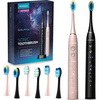 Držák na kartáček Berdsen Sonické zubní kartáčky, 2ks, růžová + černá | Galaxy Berdsen