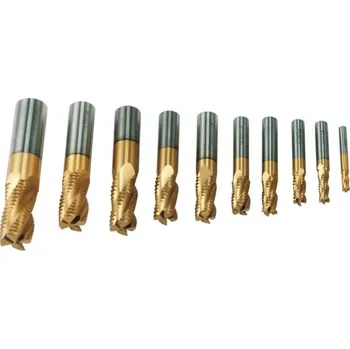 Příslušenství k frézce Frézy hrubovací HSS TiN, pr. 6 - 25 mm, 10 ks