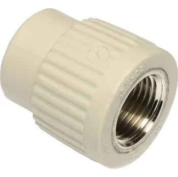 Vodovodní potrubí WAVIN EKOPLASTIK PPR přechodka 20mm, 3/4", s kovovým závitem vnitřním, svařovací, voda, PP-R