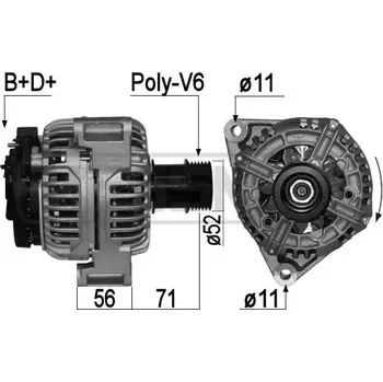 Auto-moto ERA Alternátor ERA 209045A + DOPRAVA ZDARMA!