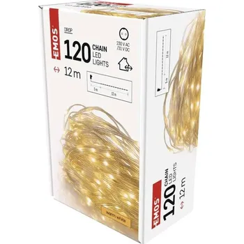 Vánoční osvětlení EMOS D3AW15 120 LED teplá bílá