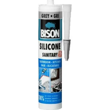 Tmel BISON SILICONE SANITARY ŠEDÝ 280 ml (BISON SILICONE SANITARY ŠEDÝ 280 ml)