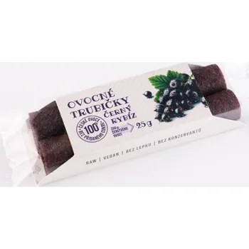 Ovocné trubičky ČERNÝ RYBÍZ - VEGAN - Trutna 25g