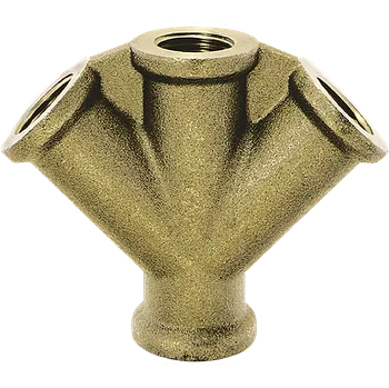 Fitinka Roztrojka mosaz 4 x G 3/8" i -