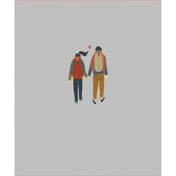 Úplet Takoy PANEL 50x60 cm horolezci na šedé