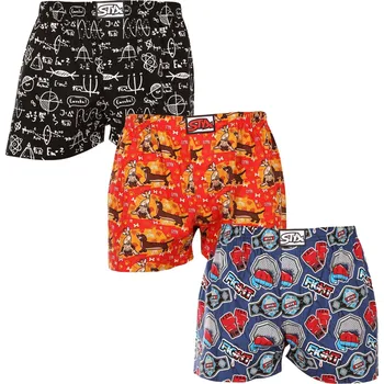 Trenýrky 3PACK pánské trenky Styx art klasická guma vícebarevné (3A15462) M Možnost vrácení zboží ZDARMA do 120 dnů!