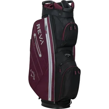 Golfový bag CALLAWAY Reva cart bag černo-vínový + Dárková krabička týček