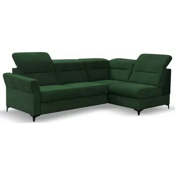 Sedací souprava Rozkládací rohová sedačka DENIRO zelená