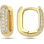 Lillian Vassago Zlaté kroužkové náušnice se zirkony LLV98-GER093