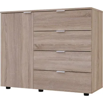 Komoda Komoda s dvířky a 4 zásuvkami GC1 100 cm Gelar Dub sonoma