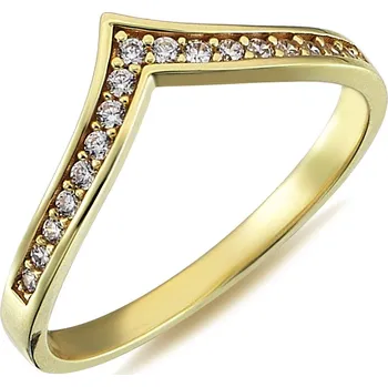Prsten Lillian Vassago Elegantní zlatý prsten se zirkony LLV98-GR071Y Velikost prstenu: 60