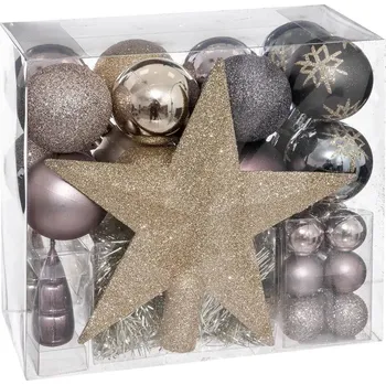 Keramický dřez Atmosphera Sada vánočních ozdob, různé barvy, 44 prvky