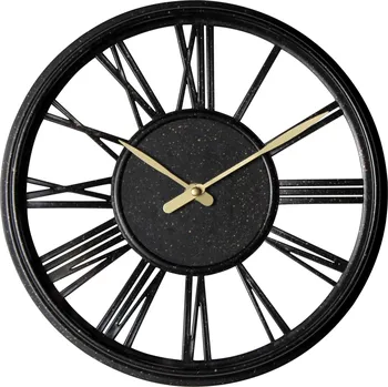 Hodiny Nástěnné hodiny ERATO černá Ø 30 cm Mybesthome