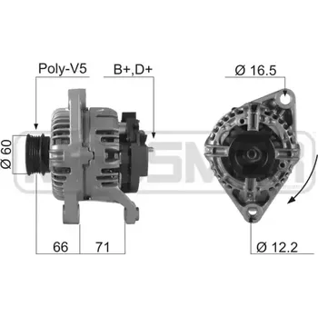 Auto-moto ERA Alternátor ERA 210201A