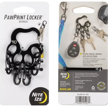 Nite Ize PawPrint Locker KeyRack (Klíčenka Nite Ize PawPrint Locker KeyRack)