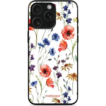 Pouzdro na mobilní telefon Lesklý kryt Mobiwear Glossy - Apple iPhone 15 Pro - G032G - Luční kvítí (Prémiové lesklé pouzdro, obal, kryt Mobiwear Glossy na mobil Apple iPhone 15 Pro - G032G - Luční kvítí, materiál Plast + TPU silikon - krytí po všech stranách, neošoupatelný potisk,)