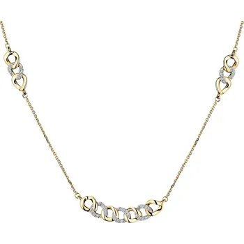 Náhrdelník Náhrdelník ze žlutého zlata s diamanty - 0,10 ct - ryzost 585 - 160.474