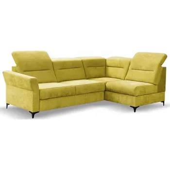 Sedací souprava Rozkládací rohová sedačka DENIRO žlutá