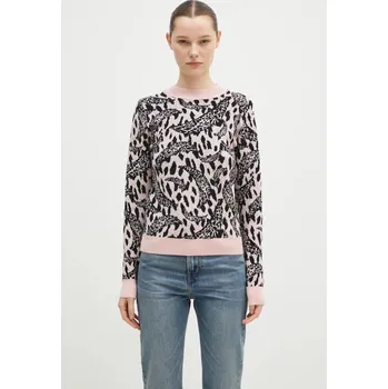 Dámský svetr Svetr z vlněné směsi Fiorucci Pink Banimalier dámský, růžová barva, W01FPKSW195KN03PN04, S, 30X