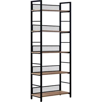 Knihovna Police, regál KELER TYP 2 Dub / černá