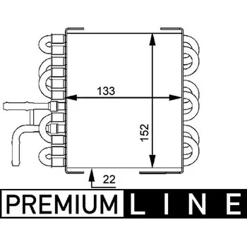 Chladič motoru Chladič paliva MAHLE CK 8 000P