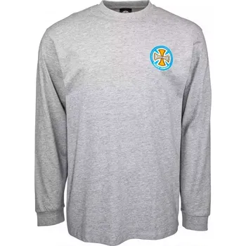 Pánské tričko Pánské tričko INDEPENDENT "Suspension Sketch" šedý melír, dlouhý rukáv Barva: Šedý melír, Velikost: S