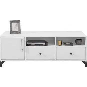 Televizní stolek Televizní stolek Bjorn, skandinávský styl - bílá