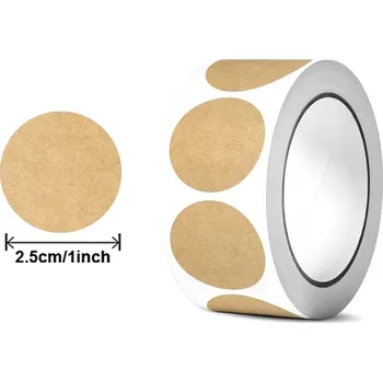 Příslušenství pro sportovní střelbu Samolepky kulaté - béžová (kartón), 500 ks 211kK500