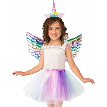 Karnevalový kostým Dětský kostým Duhový jednorožec s křídly