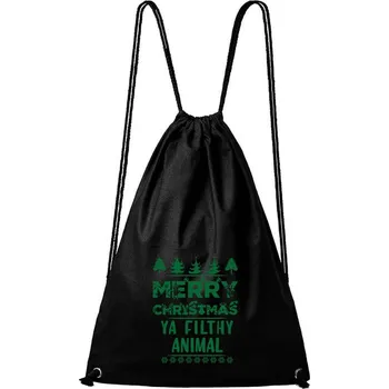 Městský batoh DOBRÝ TRIKO Bavlněný batoh Merry animal Barva: Černá