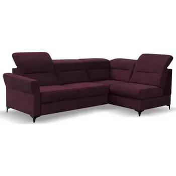 Sedací souprava Rozkládací rohová sedačka DENIRO fialová