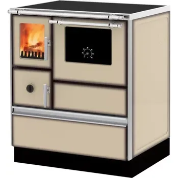 Sporák na tuhá paliva Alfa Plam Dominant 70 Eco - cappucino pravý