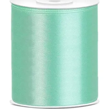 Stuha PartyDeco Stuha saténová 10 cm x 25 m mintová