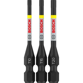 Bit BOSCH Bit PRO Torx Impact, T10, T15, T20, 55&nbsp;mm, 3&nbsp;ks 2608521U54 free_store_pickup