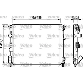 Chladič motoru Chladič VALEO (732721)