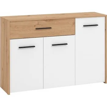 Komoda Kombinovaná komoda Geralt - bílá/dub artisan