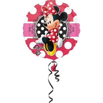 Balónek Fóliový balónek Minnie Mouse (průměr 43 cm)