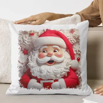 Polštář Polštářek s potiskem vánoční 40x40 cm