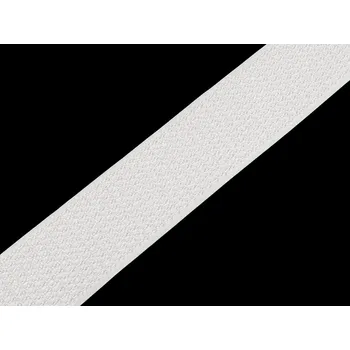 Galanterie Suchý zip háček a plyš na stejné straně šíře 38 mm, barva 1 bílá