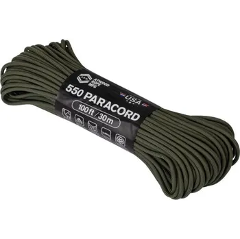 Vybavení pro přežití ARM 550 PARACORD 100' Olivová Zelená S14-OD
